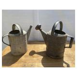 2 Galvanized 10 qt Sprinkling Can