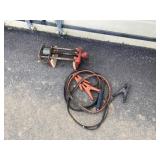 Pair of Jumper Cables & Bench Vise.