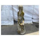 Concrete Lady Garden Statue