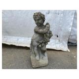 Concrete Lady Garden Statue