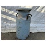Primitive Metal Milk Can