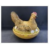 German Porcelain Hen On Nest