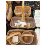 5 Longaberger Baskets