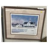 Star Barn Framed Print
