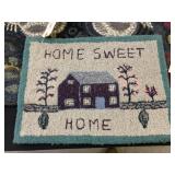 Modern Hook Rug Home Sweet Home