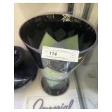 Large Vintage Layered Blown Glass Vase