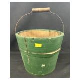 Green Painted Pail