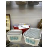 Pyrex Referigerator Dishes & Mixing Bowl