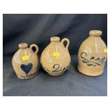 3 Stoneware Jugs