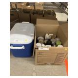 Valspar Glaze, Paint & Rubbermaid Cooler