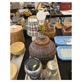 3 Lamps, 2 Camping & 1 Pottery
