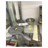 Silver Plate Vanity Set