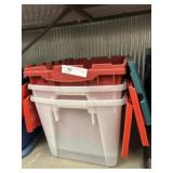 3 Tubs w/ Lids