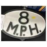 Cast Aluminum Speed Limit Sign