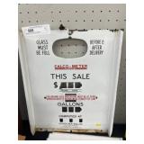 Enamel Gas Pump Front Sign Plate