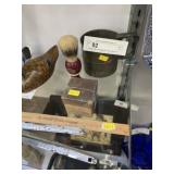 Vintage Sifter, Shaving Brush, Coca Cola Ad. Etc.