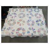 Vintage Double Wedding Ring Quilt