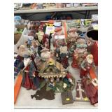 Christmas Santa Figurines, etc