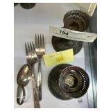Srerling Silver Candle Stick Holders and Utensils