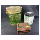 Vintage Lard & Other Tins