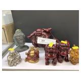 Resin Buddah & Other Figurines