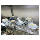 7 Tea Cups & Saucers