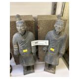(2) Terracotta Warrior Figurines w/ Boxes