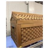 Wooden Woven Storage Basket