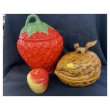 (2) Cookie Jars & Candy Jar