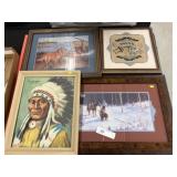 4 Framed Pictures