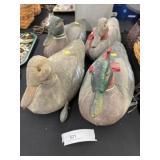4 Paper Mache Sears Duck Decoys