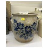 Contemporary Blue Decorated Stoneware Crock