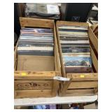 2 Boxes Vintage Record Albums