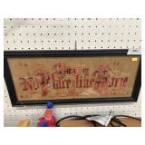 1878 Cross Stitch Framed No Place Like Home