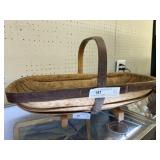 Vintage Garden Trug Basket