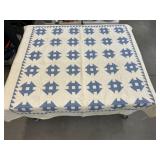Blue & White Patchwork Quilt
