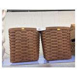 2 Longaberger Waste Baskets