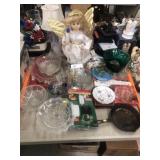 Cast Iron Skillet, Angel & Glass Items