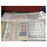 Tray of Unused US Postage