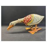 Unique Tin Litho Wind Up Goose
