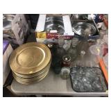 Hamilton Beach Chafing Dish & Glass Bottles etc.