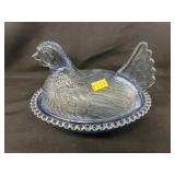 Glass Hen On Nest