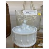 Blown Glass Vase & Candy Dish