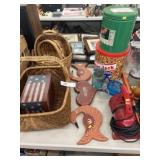 Baskets, Glass, etc.