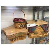 3 Christmas Collection Longaberger Baskets