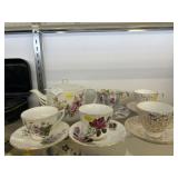 China Cups, Saucers & Tea Kettle