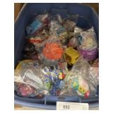 Tub of McDonalds Toys, etc.