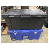 (2) Plastic Storage Trunks