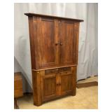 Solid Wood Corner Cabinet