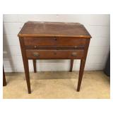 Wooden Writing Desk with Slant Top